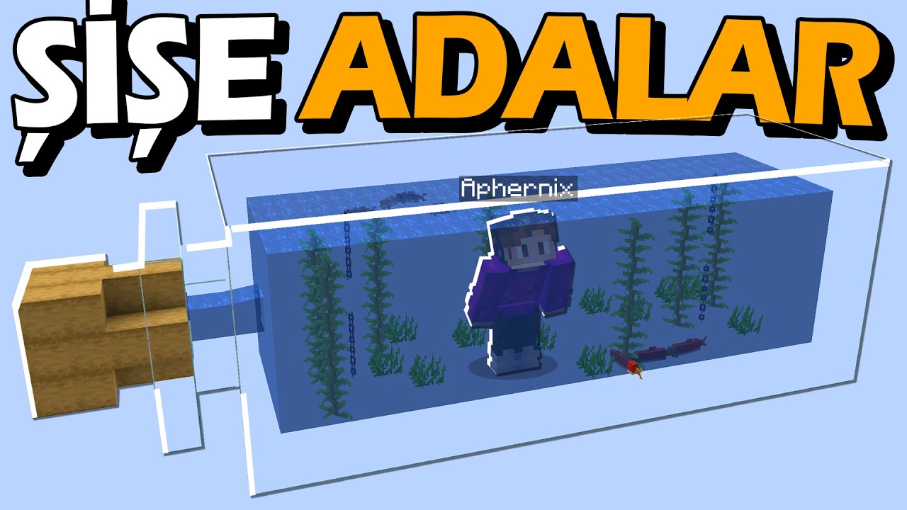 Minecraft'ta &Ouml;ZEL ŞİŞE ADALAR VAR!