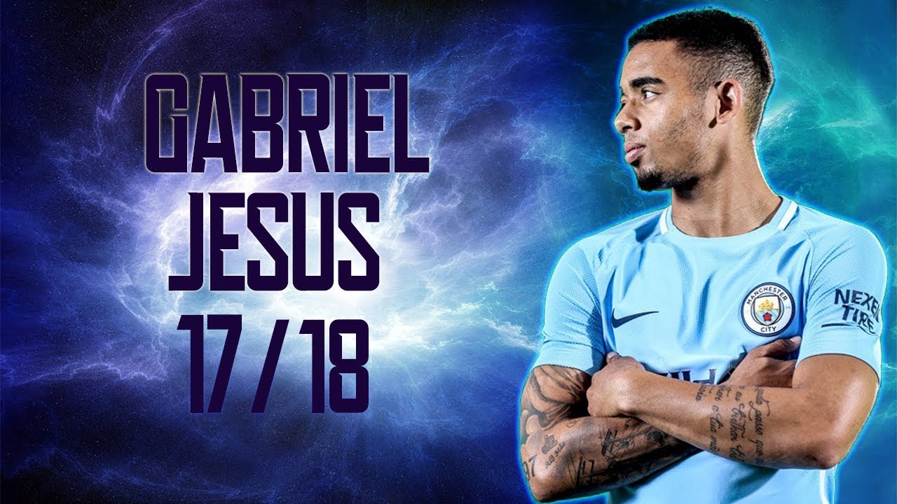 Gabriel Jesus - Manchester City - Dribbling Skills & Goals - 2017/2018 | HD