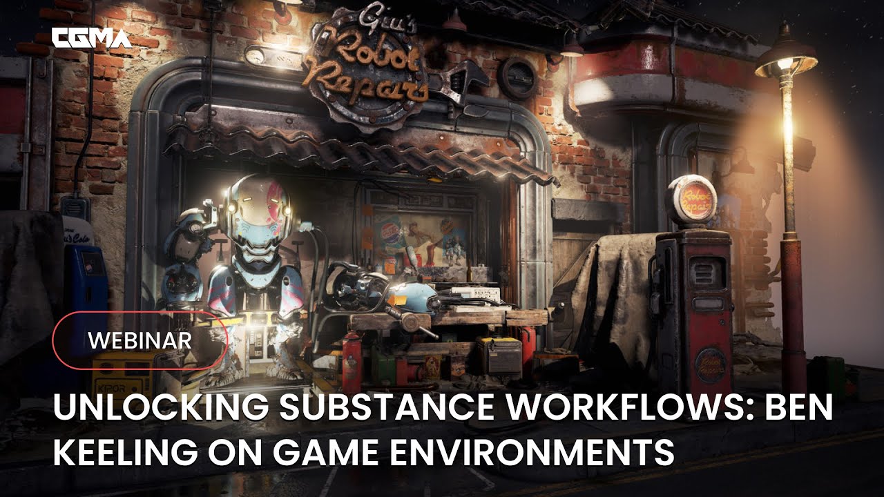 Unlocking Substance Workflows: Ben Keeling on Game Environments | CGMA Webinar