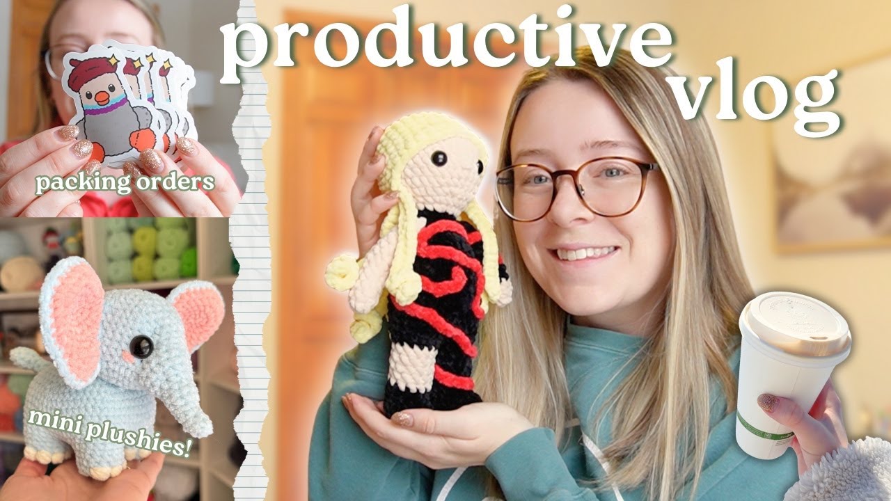 cozy body doubling vlog 🤎 finishing projects, getting organized, & small biz to-do’s