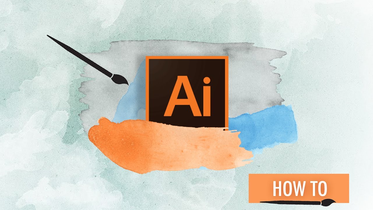 How to Create a Watercolor brush in Illustrator { EASY Tutorial }