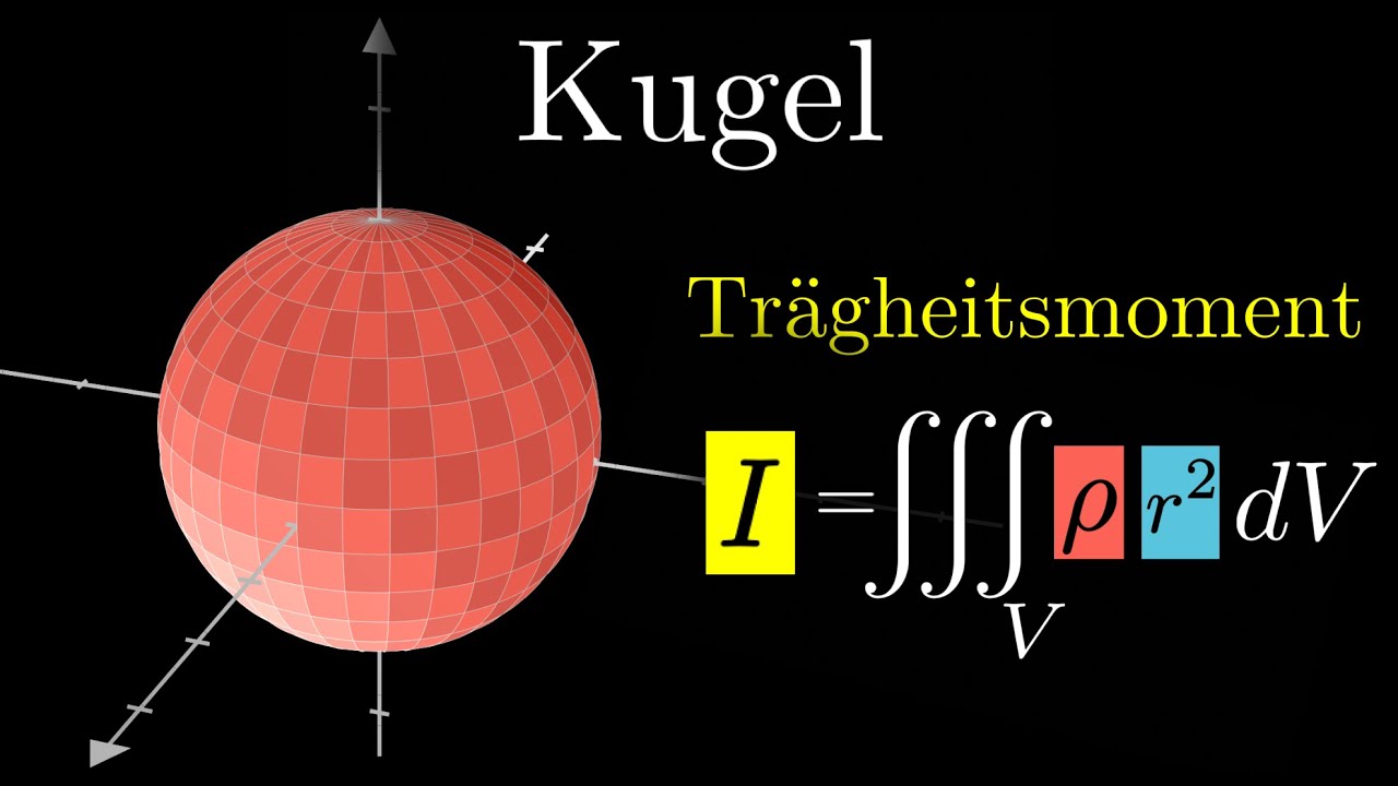 Trägheitsmoment einer Kugel berechnen - Integral (Physik)