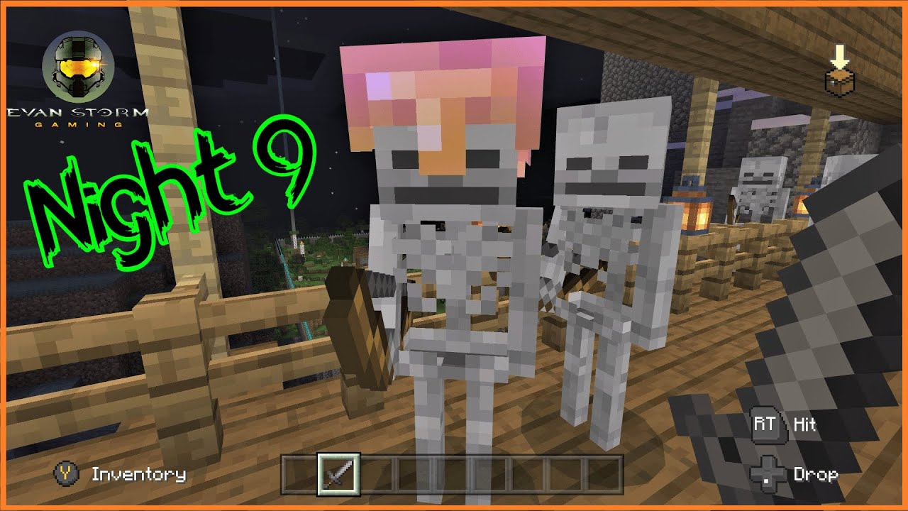 Surviving the First 10 Nights: #9 Building Our Base & Who is Herobrine?