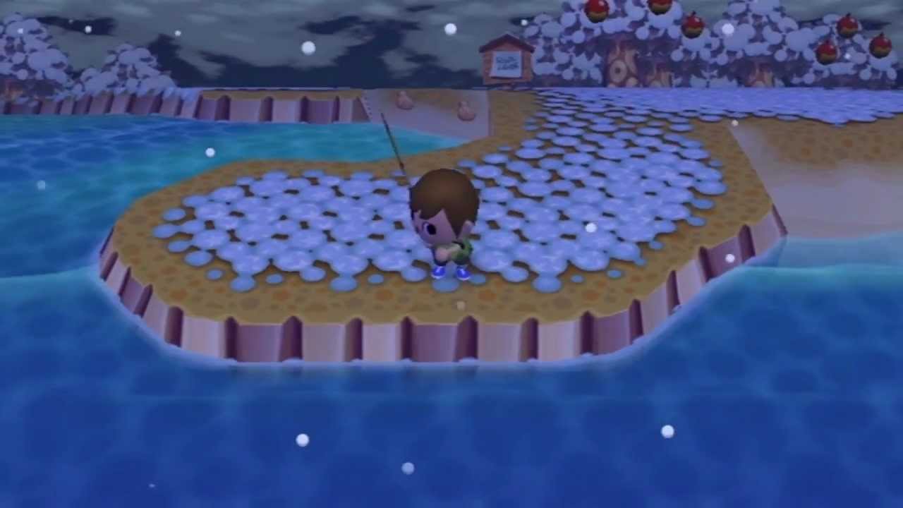 Animal Crossing City Folk - Winter Fishing (HD)