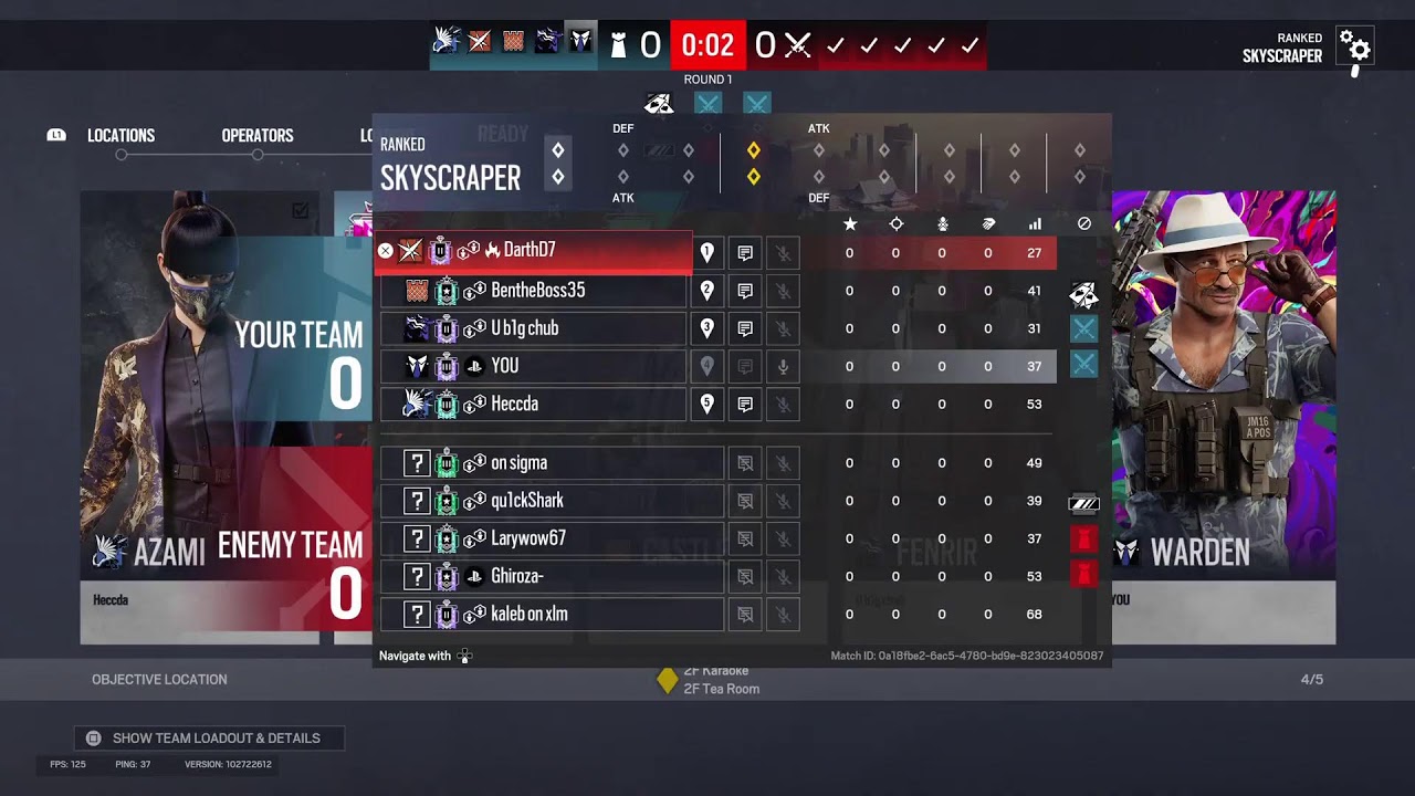 R6 diamond terrizzes ranked in pc ranked