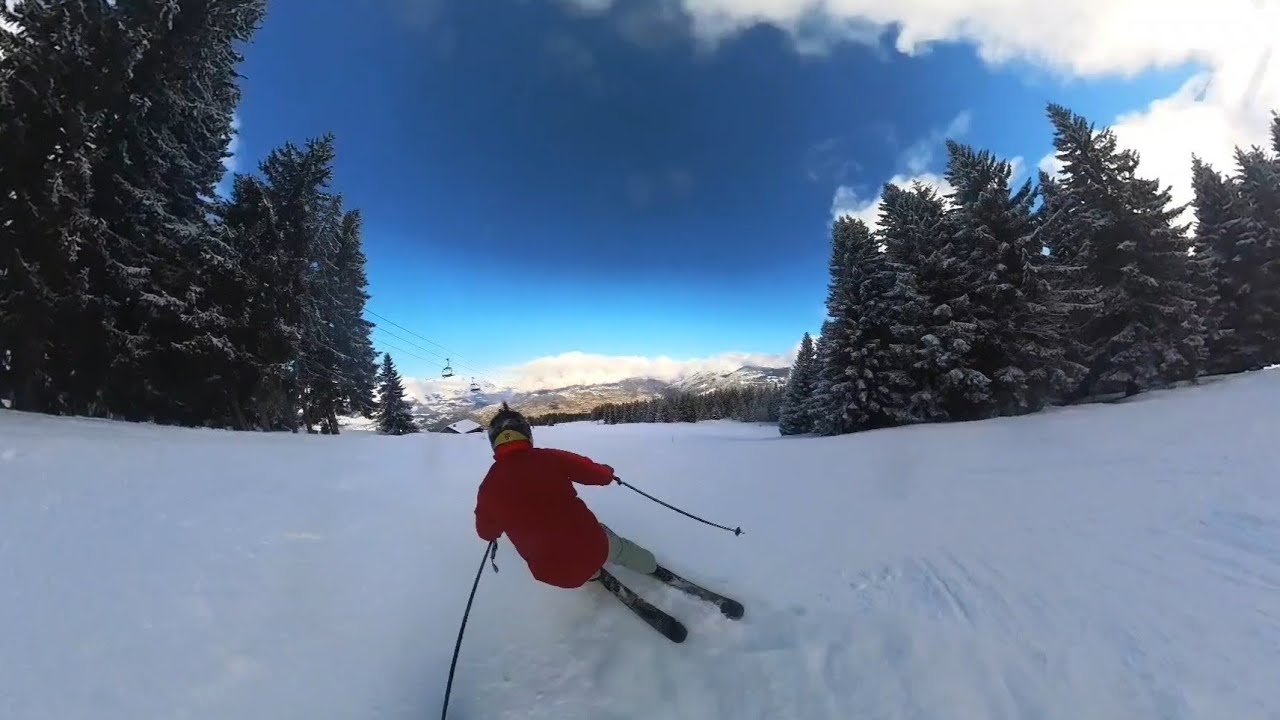  Saint Gervais le 29 janvier 2026 bleu slope  la finance 💙 red slope ❤️ télésiège Mont Rosset 