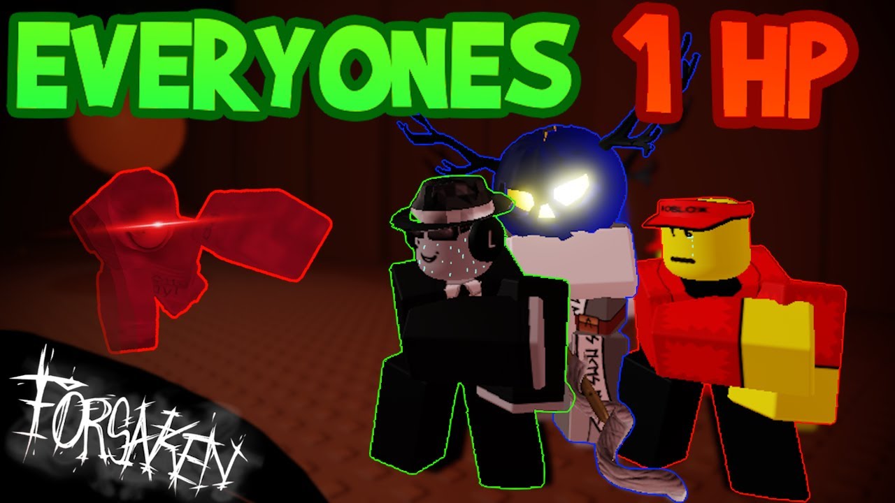 Forsaken but... EVERYONE IS 1 HP (Forsaken Roblox)