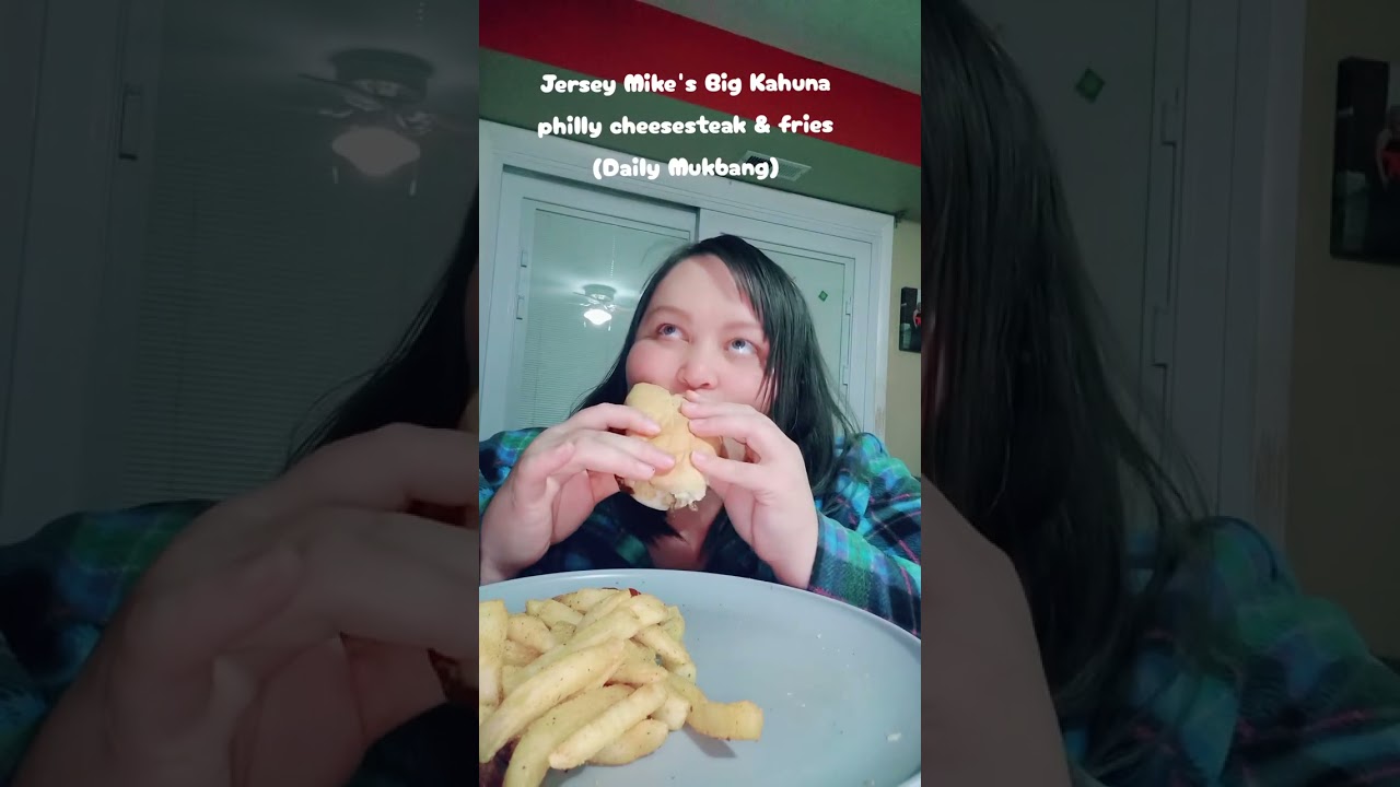 Jersey mikes big kahuna Philly cheesesteak and fries