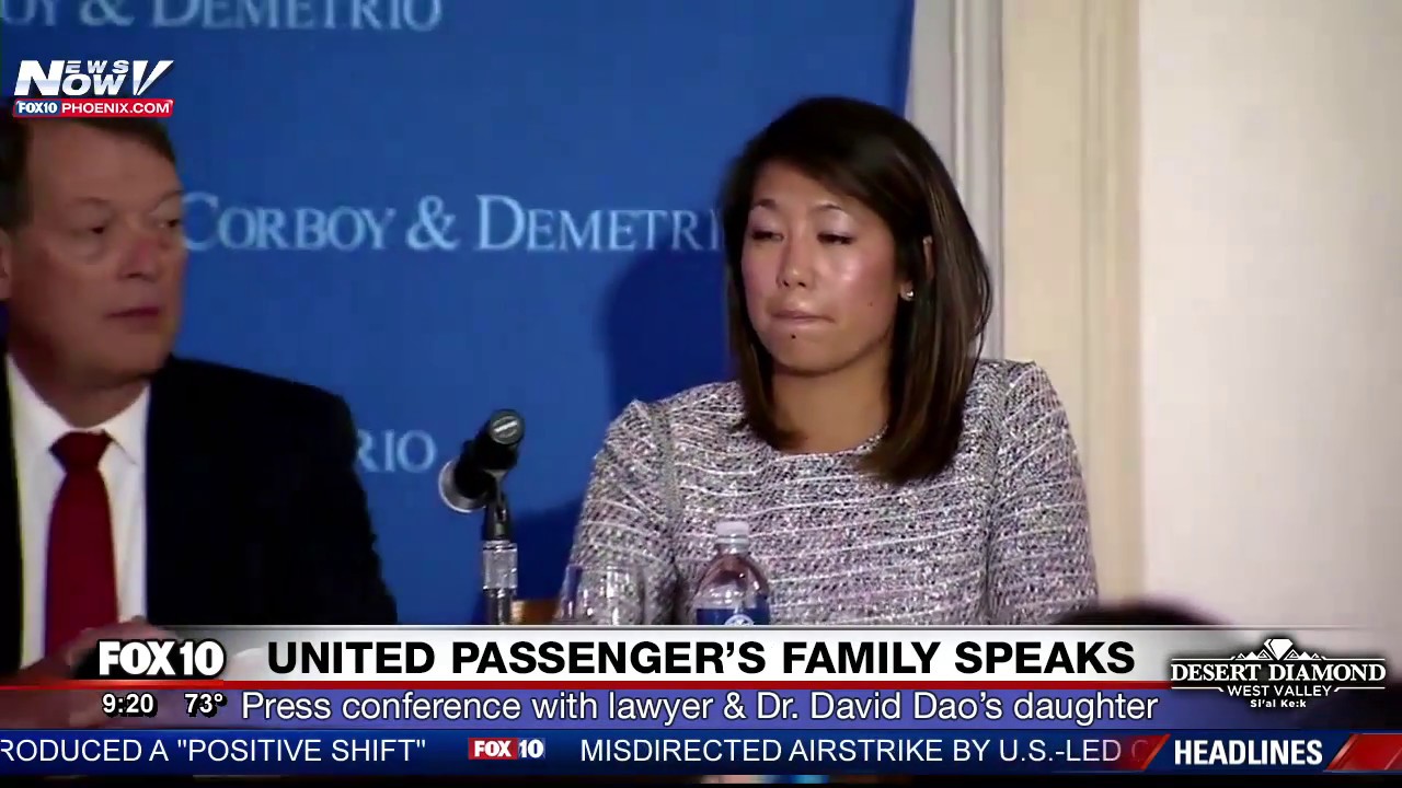 TRENDING: Daughter and Lawyer of Injured UNITED PASSENGER Dr. David Dao Hold Press Conference (FNN)
