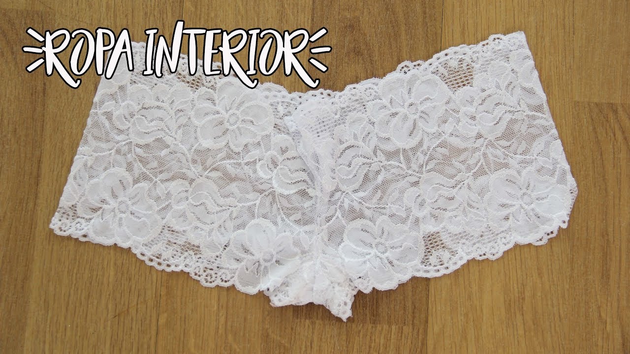 ROPA INTERIOR DE ENCAJE EN 5 MINUTOS