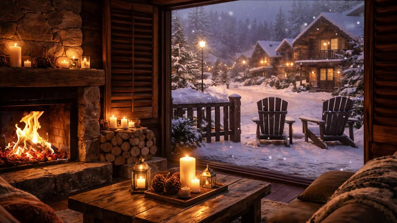 Instant Calm the Moment You Click 🔥 Cozy Cabin Night