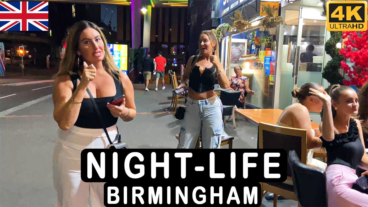 Birmingham Night Life 4K Part 2 | UK Travel Guide | Stroll And Trek