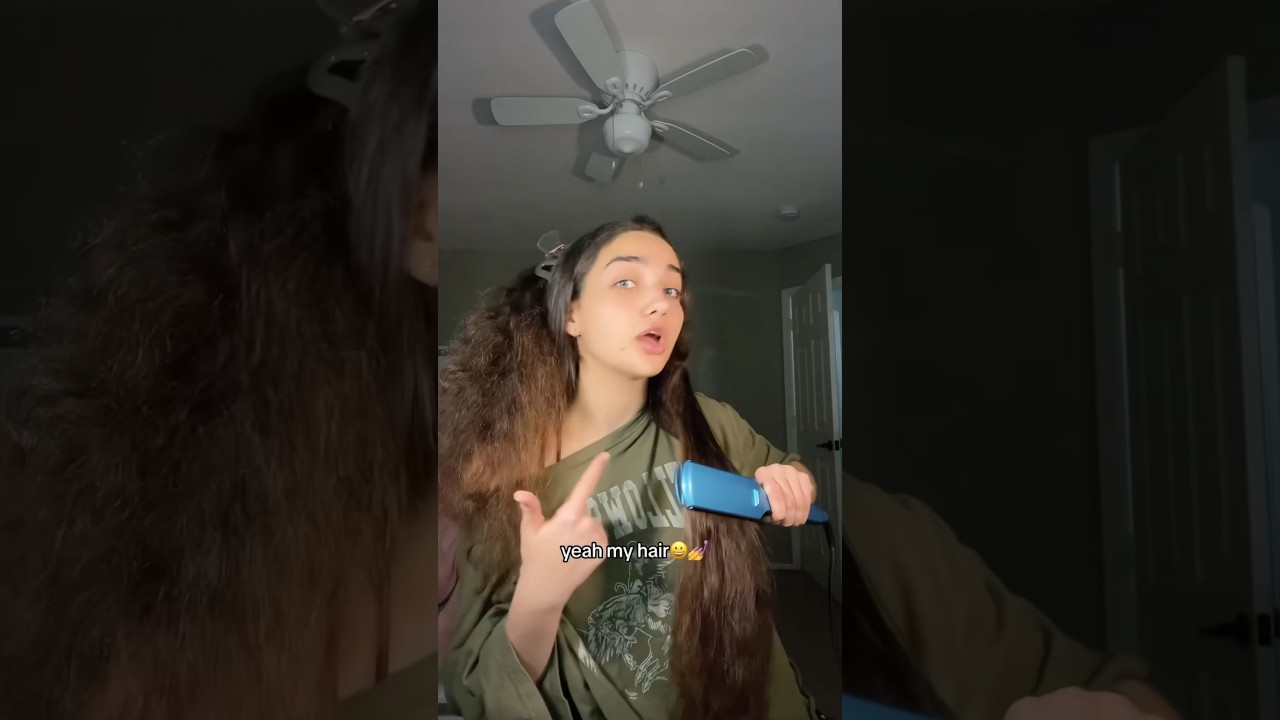 I STRAIGHTENED MY HAIR!! #FORYOU #REEL #FYP #VIRAL #HAIR #STRAIGHT