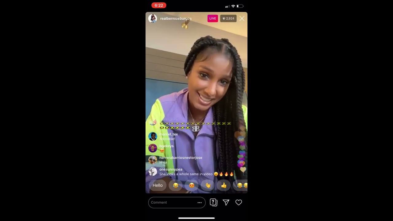 Bernice Burgos Q&A on Instagram Live