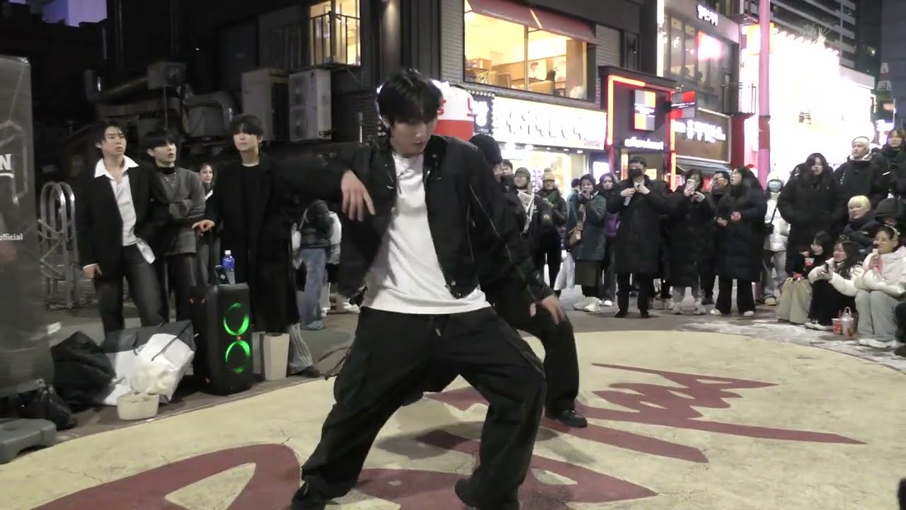 260125 Korea Kpop Dance Team mocean (모션) - Fame (RIIZE) Hongdae busking