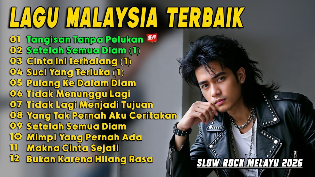 SLOW ROCK MELAYU SEDIH 2026 -Lagu Nostalgia Menemani Malam