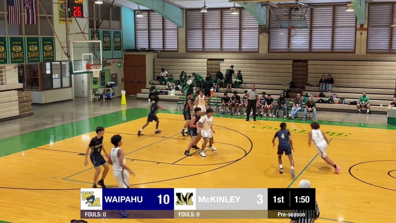 Waipahu High vs McKinley High Varsity Basketball Preseason Game 12/12/2025