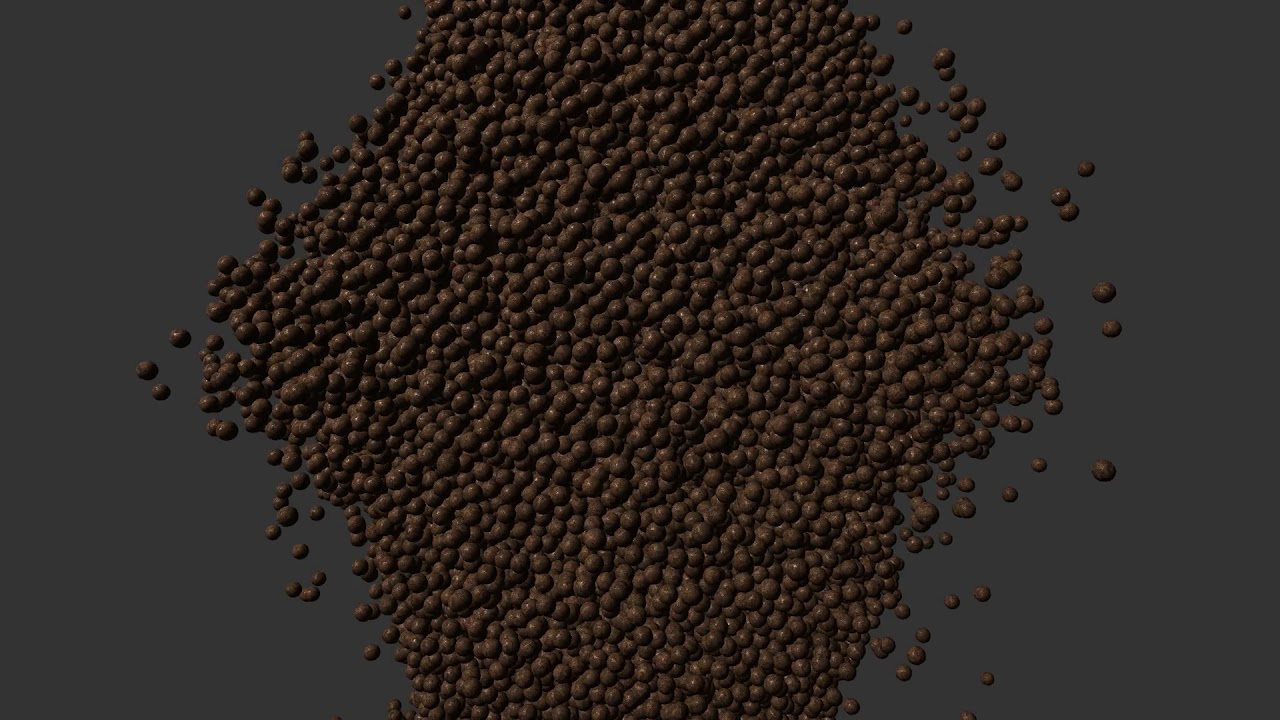 50'000 Grains - Performance Test on 3d Discrete Elements Simulation