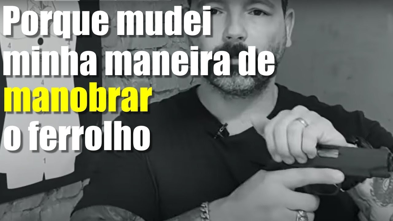Como manobrar o ferrolho da sua arma?