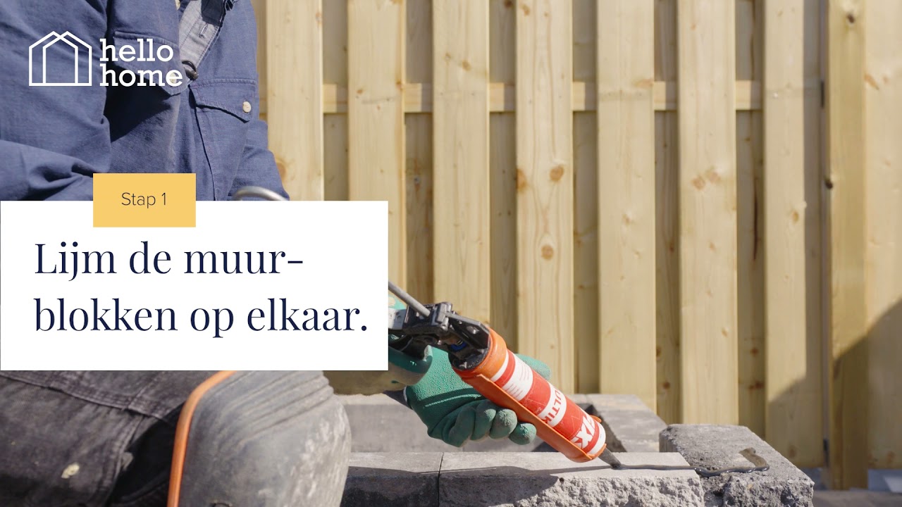 Plantenbak maken met muurblokken