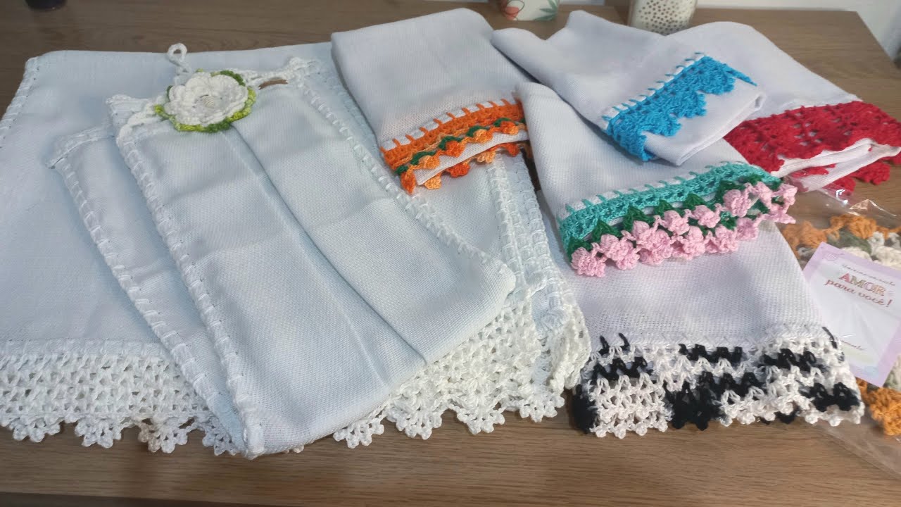 mais produção de panos de prato eum lindo sapatinho de lã vem conferir #croche