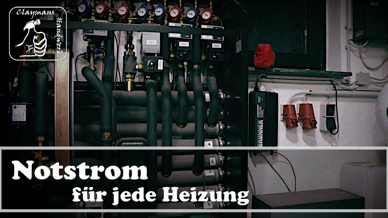Notstrom f&uuml;r jede Heizungsanlage - g&uuml;nstig und simpel mit Bleibatterie | Blackout | Stromausfall