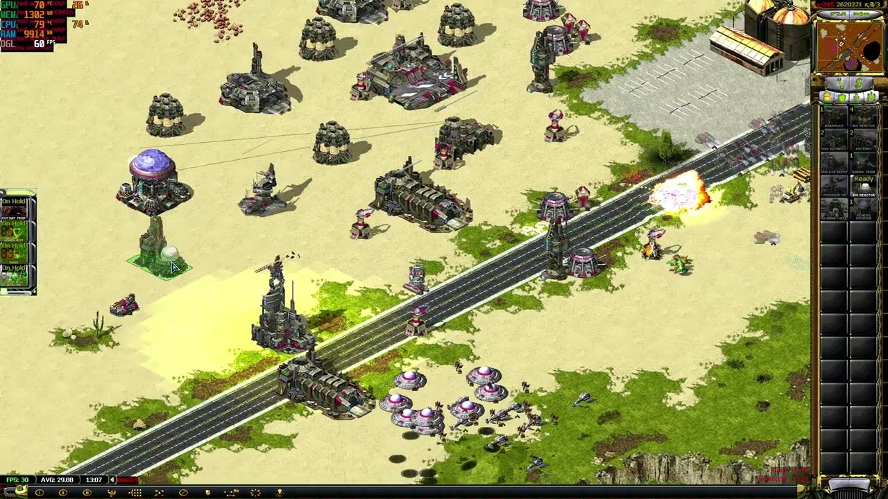 command & conquer red alert 2 technology revolution hun & japanese vs french & cn