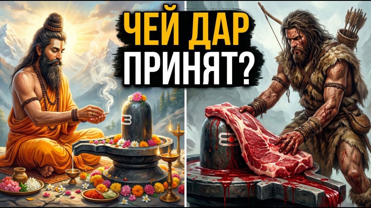 ШИВА - чью молитву принял. Охотник VS брахман.  Почему Шива исполняет желания