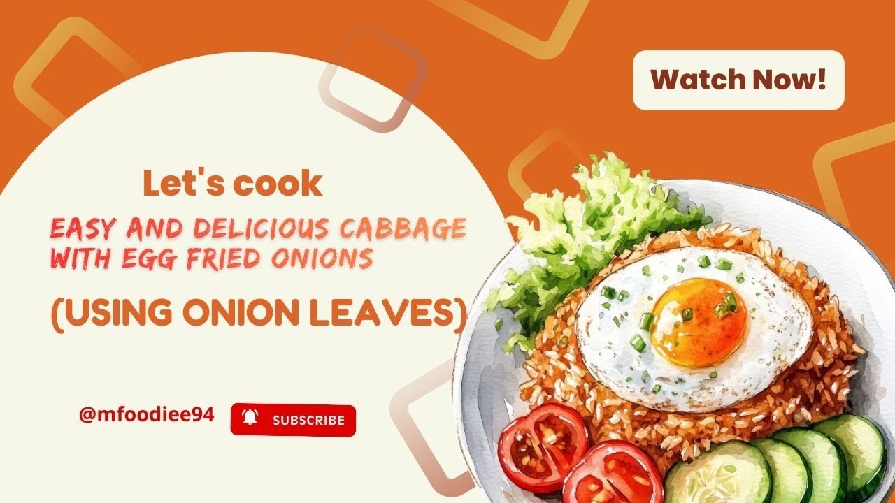 Easy nd Delicious Cabbage with Egg and Fried Onion Leaves  Quick Healthy Recipe By Moonlight Foodiee