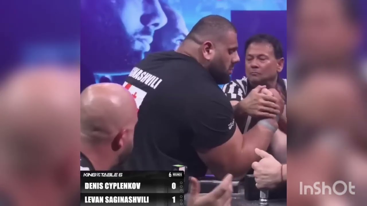Levan saginashvili vs Denis cyplenkov east vs west X world title match #armwrestling 
