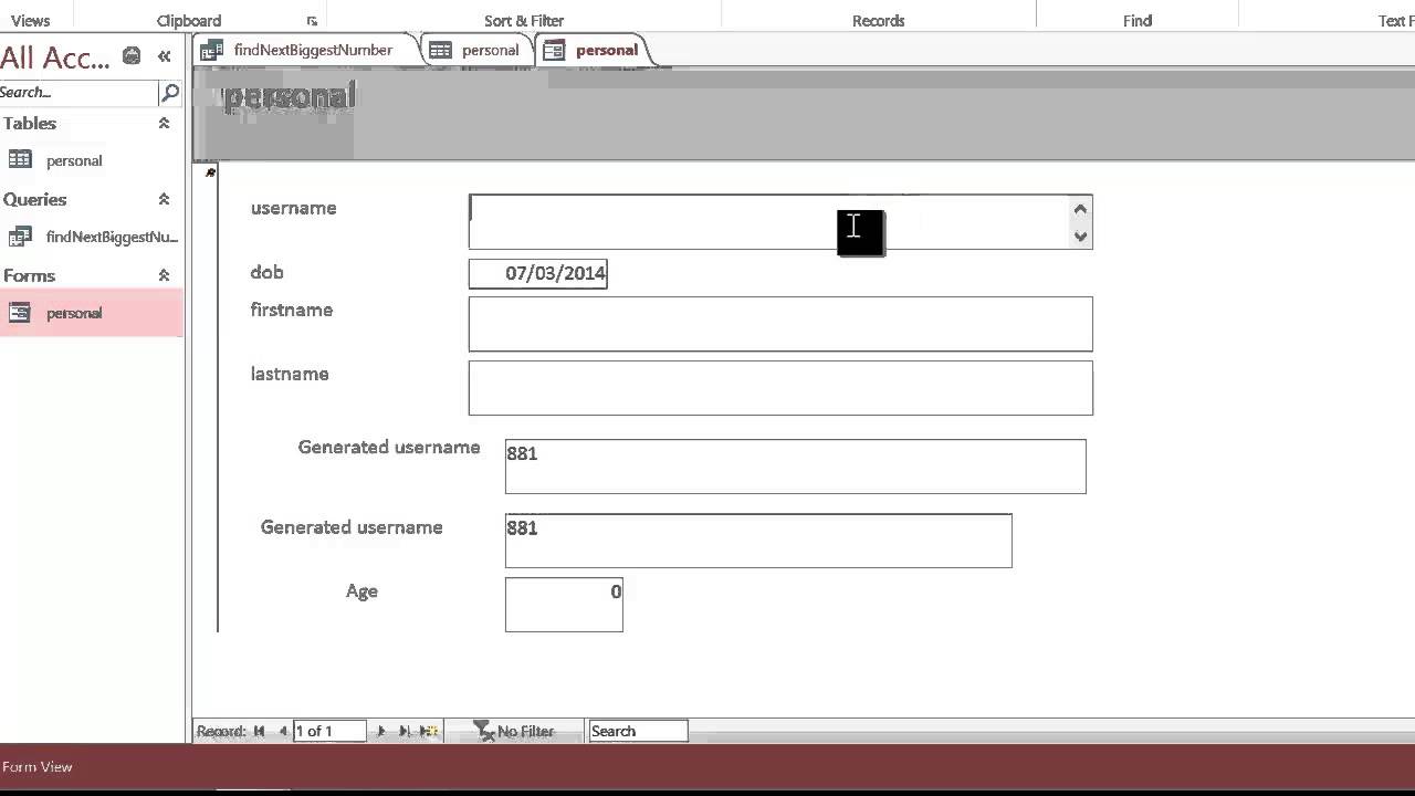 Using macros to check values in access
