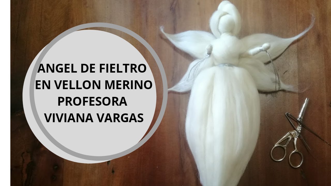 Ángel de Fieltro en Vellón Merino
