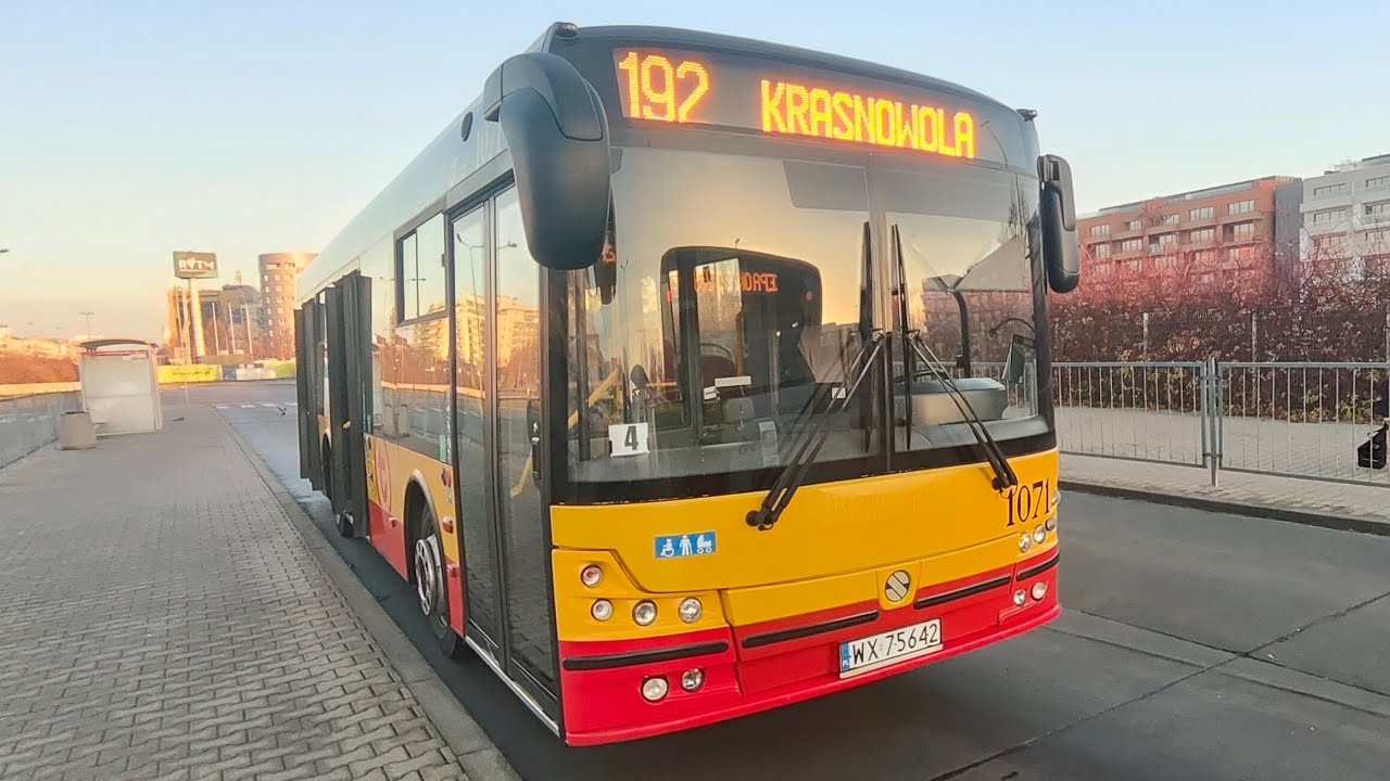 Linia 192 - Solbus SM12 ( 10m ) #1071 ( MZA Warszawa )