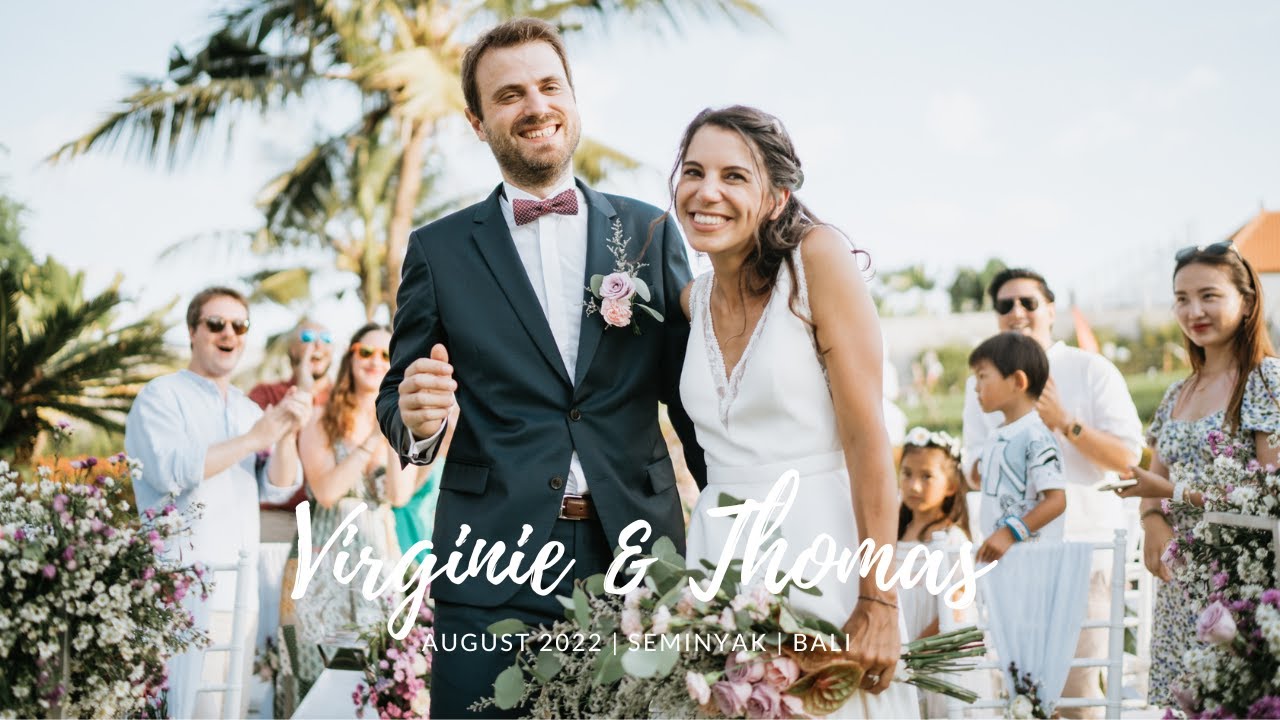 The wedding of Virginie and Thomas in Bali.
