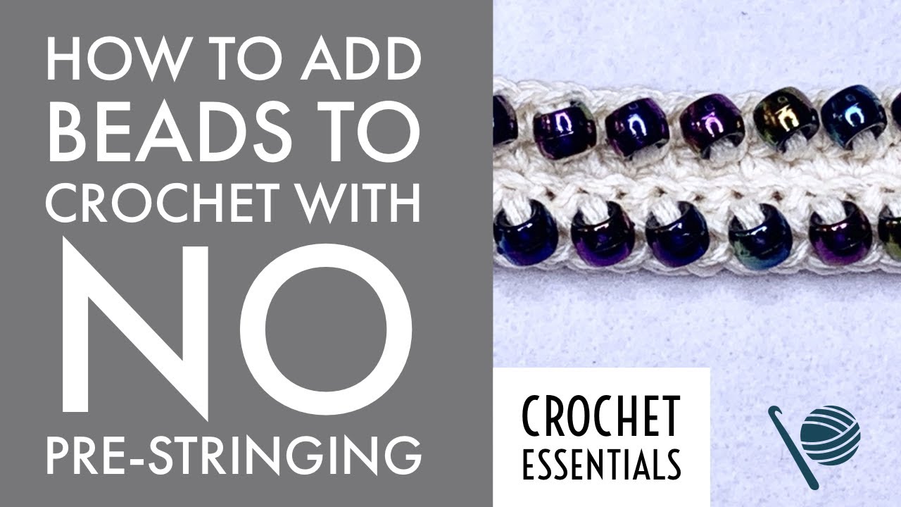 The EASIEST Way to Add Beads to Crochet with NO Pre-stringing! ✨ 🧶
