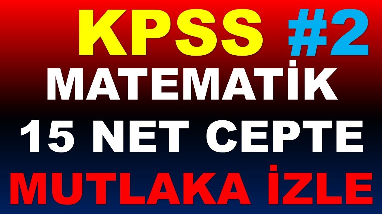 KPSS MATEMATİK