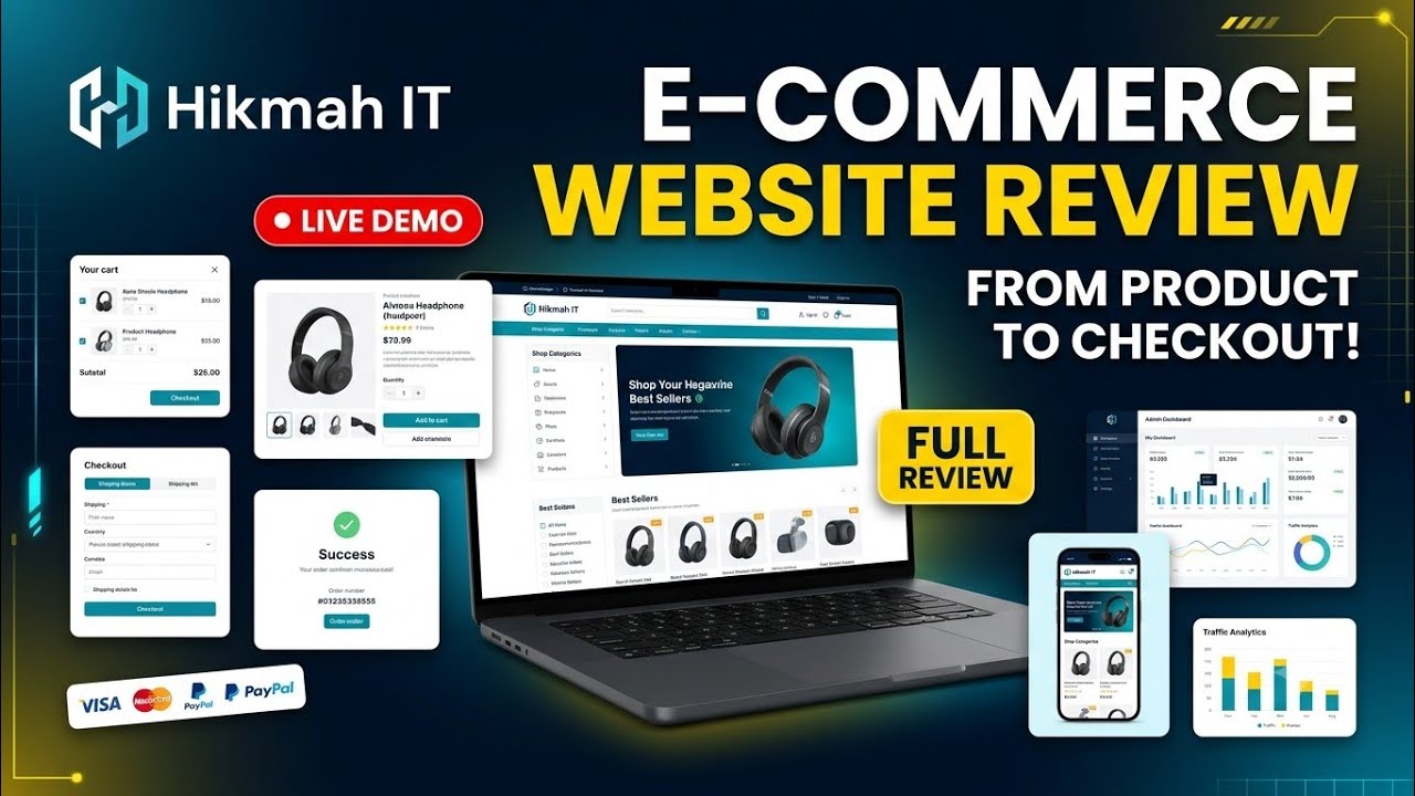 Complete E-Commerce Website Review (2026) | Product to Checkout Live Demo
