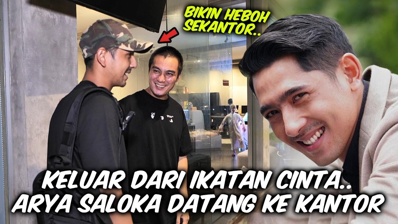 ARYA SALOKA KE KANTOR .. ORANG KANTOR BANYAK YANG NGEFANS !!