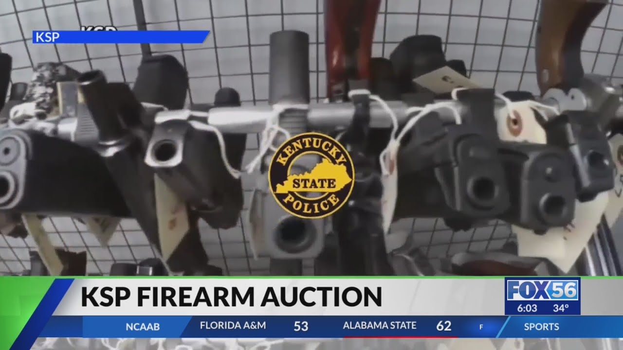 Kentucky State Police to hold auction for seized guns, cars, property
