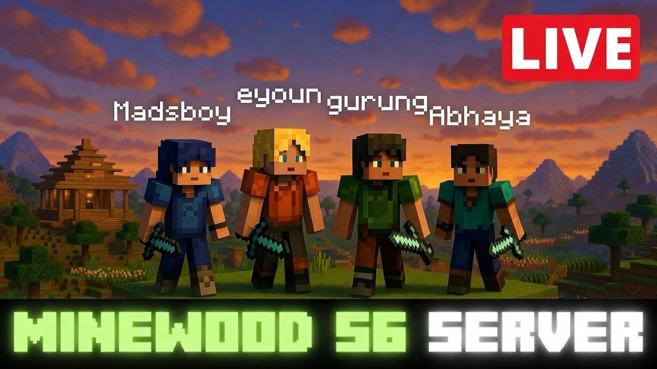 Minecraft Minewood S6 – Squad Survival Begins! 💎@dUmpY-w4f @madsboygaming