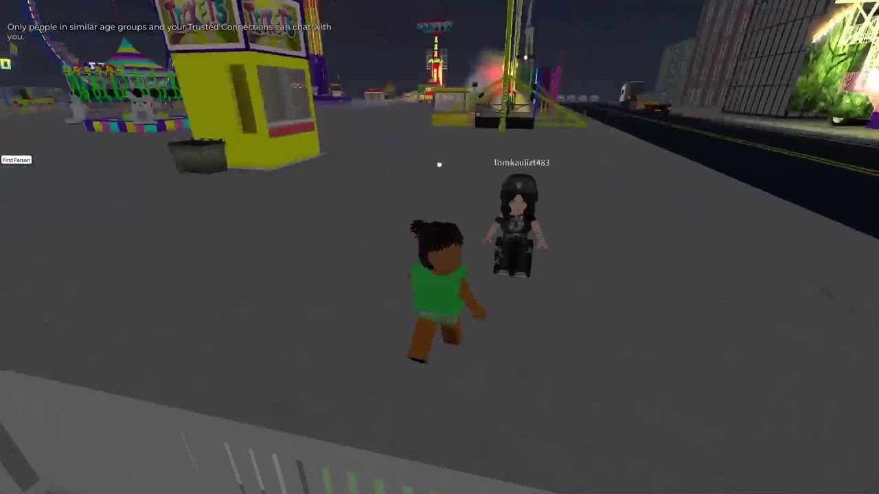 Playing on roblox