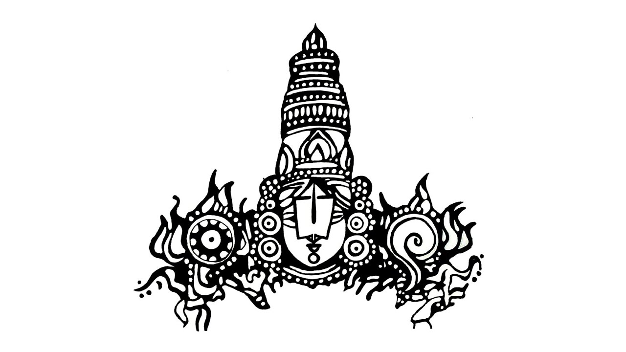 How To Draw Lord Venkateswara Swamy drawing | balaji drawing | lord srinivasa drawing | govinda draw