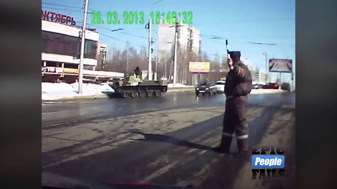 Epic Russian Tank Fail!