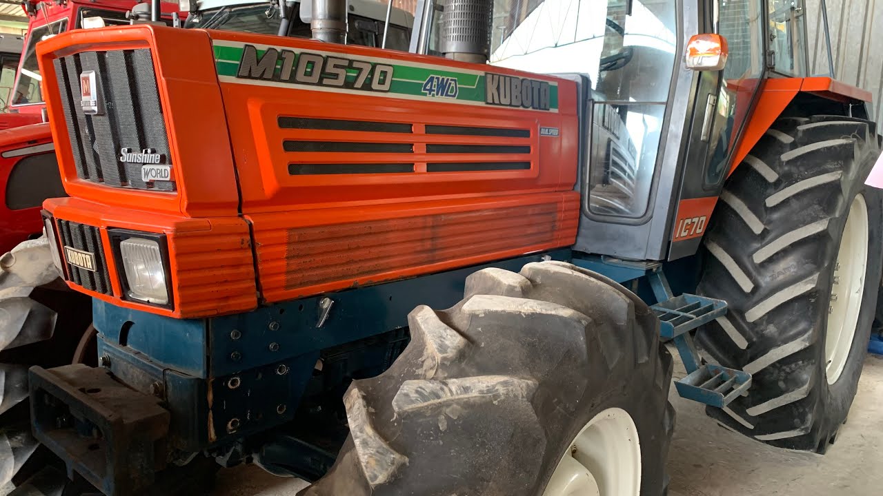 Máy cày Kubota M10570 / 2 cầu cabin máy lạnh . Hang bãi nghĩa địa . Mới về bãi zin đẹp.LH 0867458433