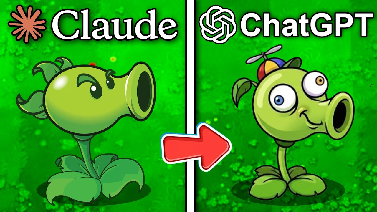 J'ai FORCE à 3 IA à recréer Plants vs Zombies (Le résultat est ÉTONNANT)