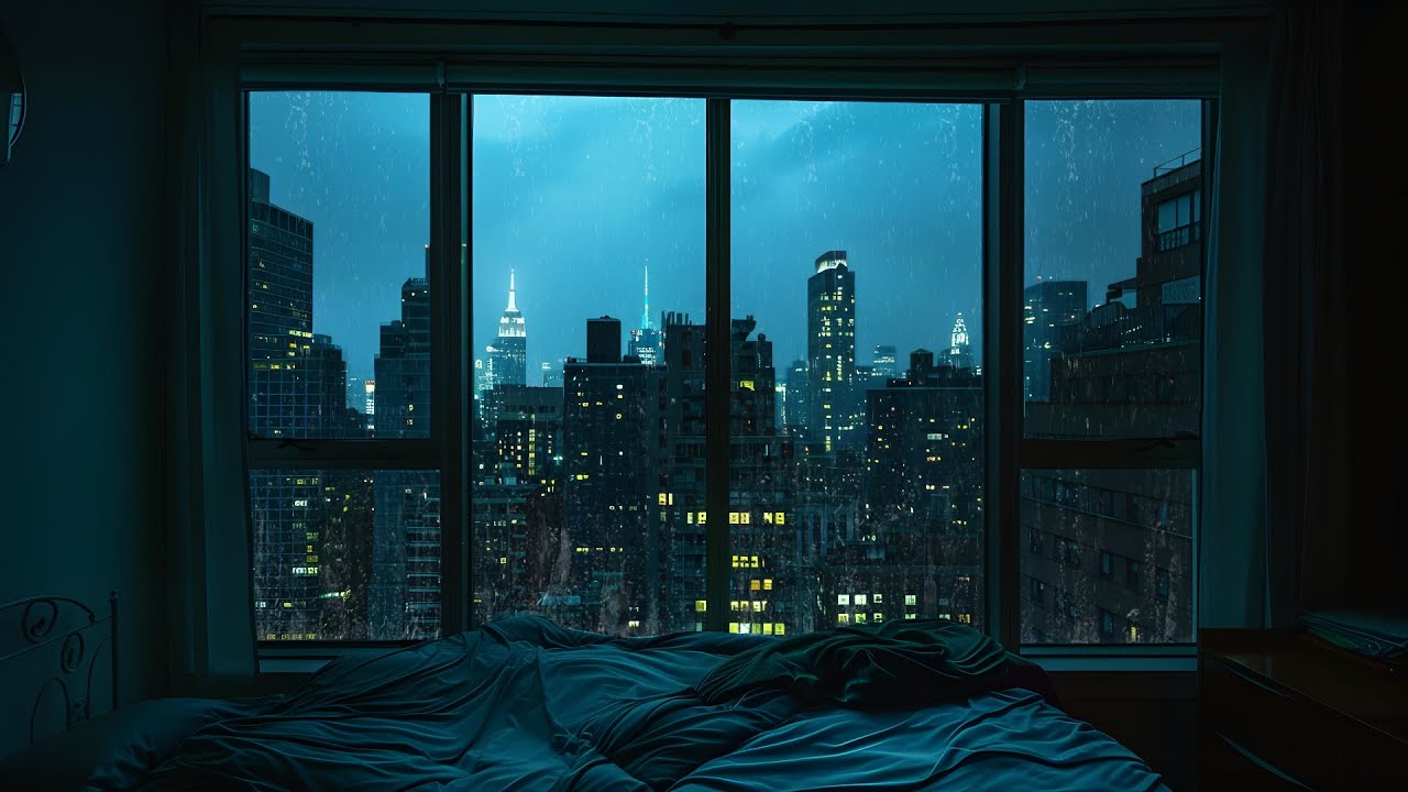 Rainy Nights in the City 🌙 8-Hour Rain Sounds for Instant Sleep