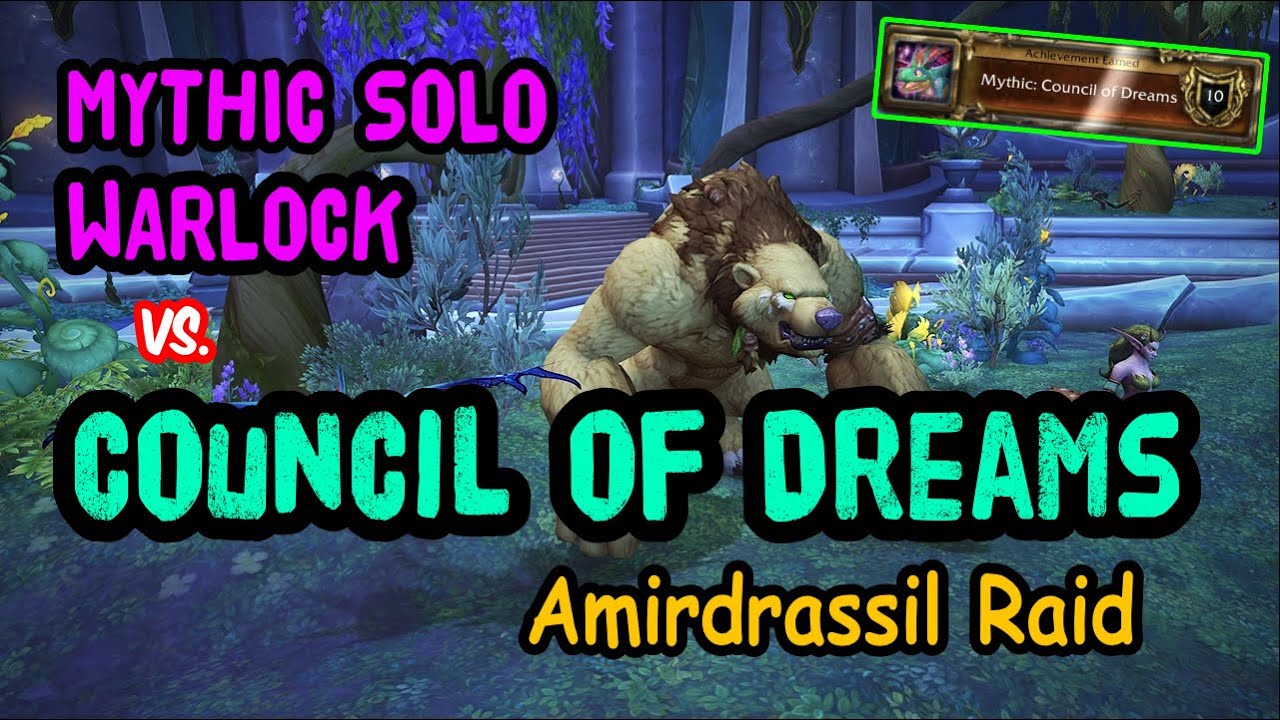WoW Solo Madness: Council of Dreams Defeated by a Warlock! 🔥 #worldofwarcraft #dragonflight
