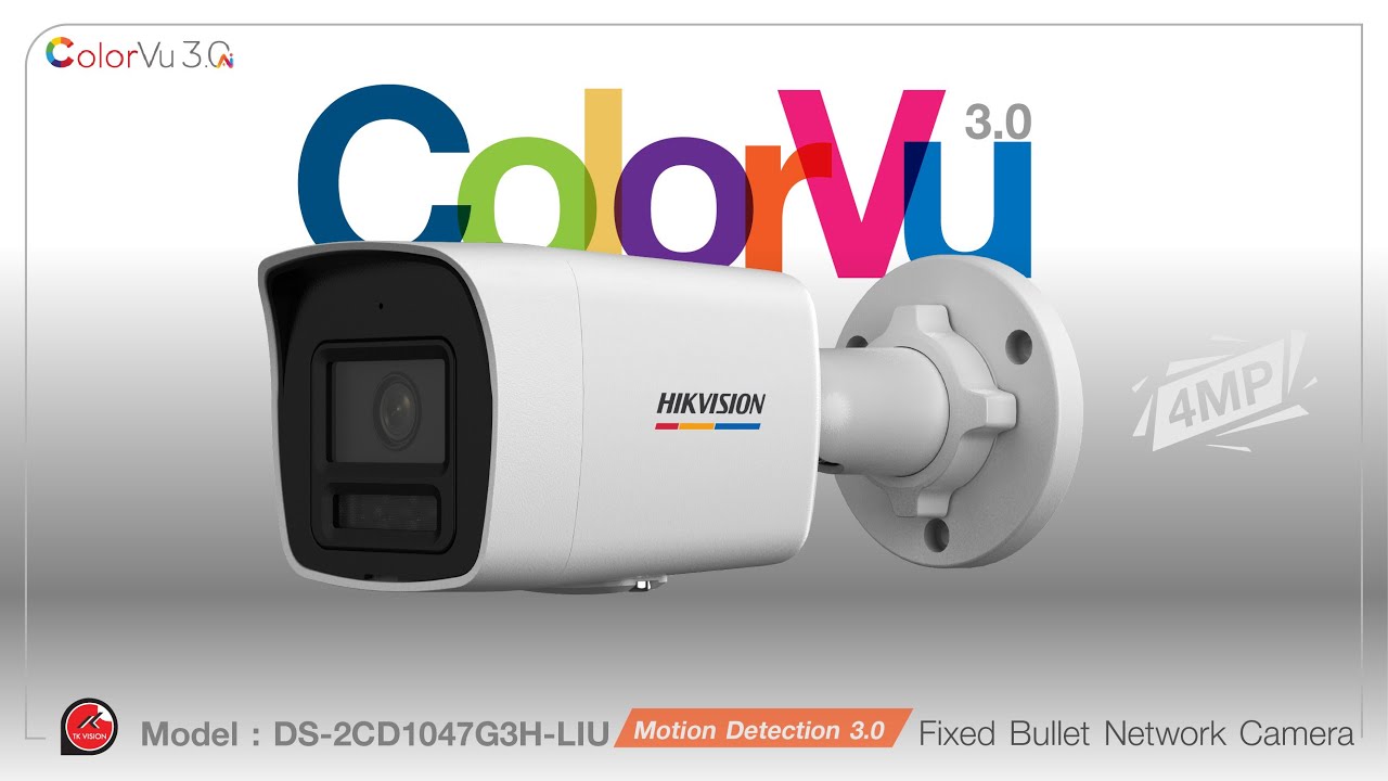 กล้องวงจรปิด ColorVu 3.0 ภาพสี 24 ชม. จากแบรนด์ HIKVISION | DS-2CD1047G3H-LIU