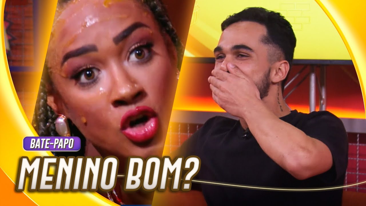 BERIMBAU? 😂 JOÃO GABRIEL REAGE AO MEME DA BRIGA COM ALINE! | BATE PAPO BBB | BBB 25