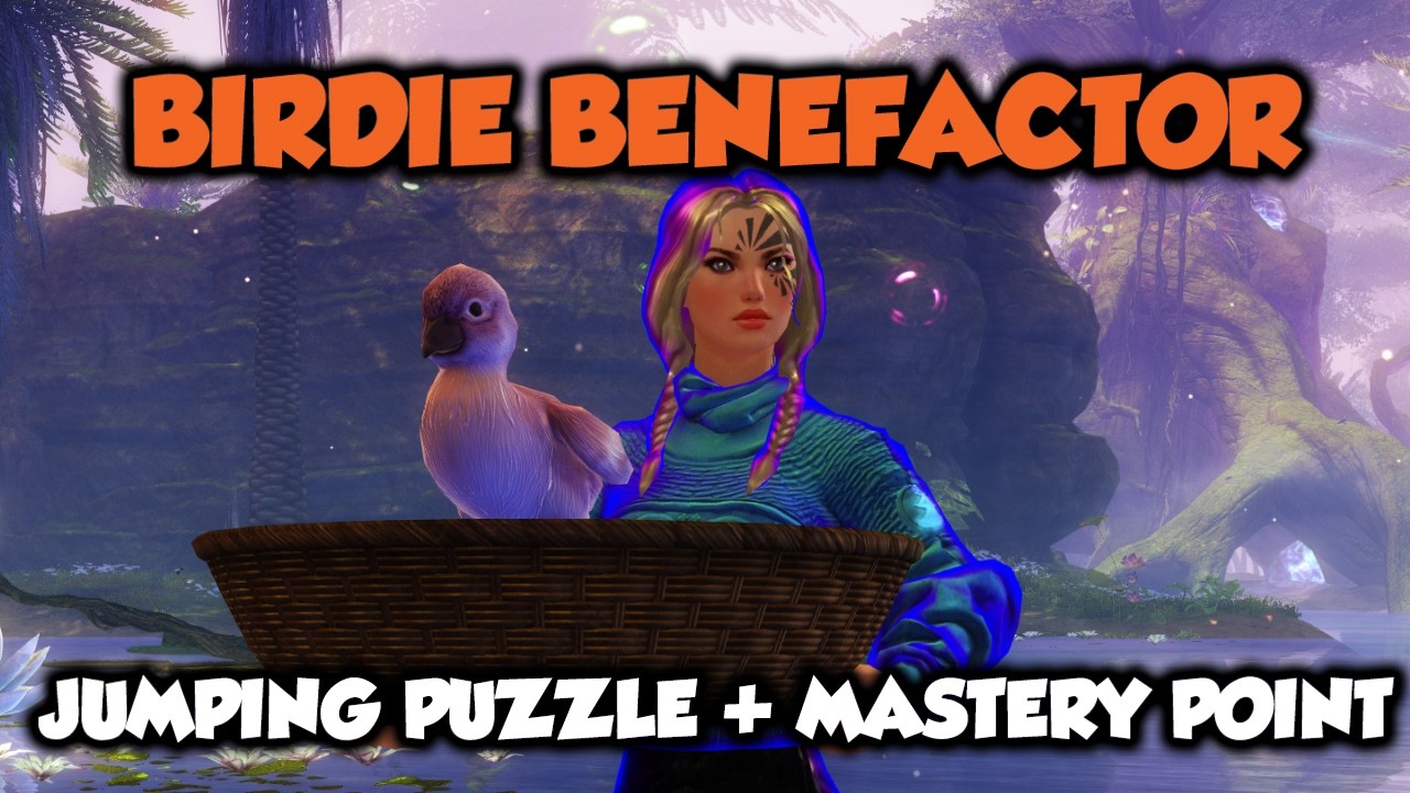 Guild Wars 2 Birdie Benefactor: Прыжковая головоломка + очко мастерства
